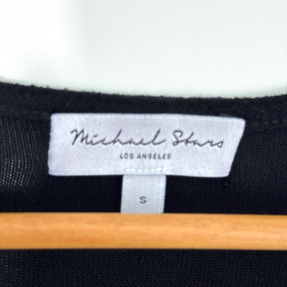 Michael Stars Los Angeles Women’s Size Small Black Cecile Fitted Cowl Neck Dress - Picture 4 of 10